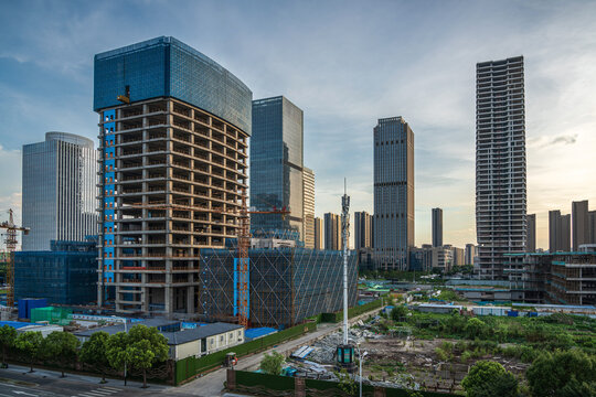 Modern Urban Development: A New Skyline Emerges in the City