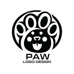 Paw Vector Logo Design
