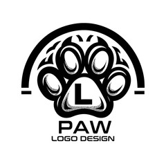 Paw Vector Logo Design