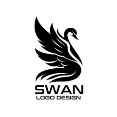 Swan Vector Logo Design
