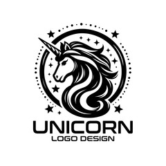 Unicorn Vector Logo Design