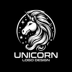Unicorn Vector Logo Design