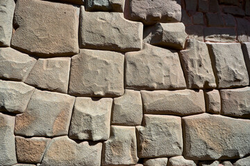 Inca stone walls in Cusco, Peru, a remarkable example of Inca architecture and craftsmanship