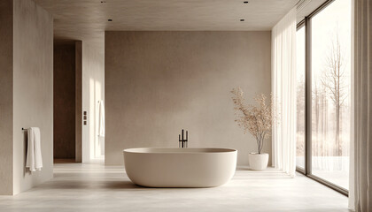 Minimalist and unique interior design in the house