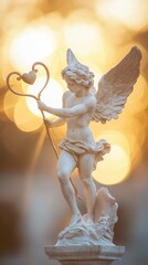 Serene Eros Statue Symbolizing Love