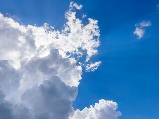 blue sky and clouds