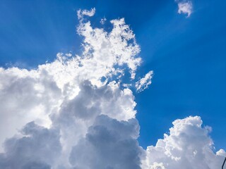 blue sky with clouds