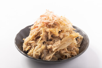 醤油バター　ごぼう　ツナあえ