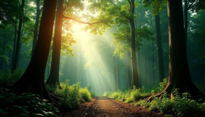  Enchanted Forest Pathway  A Journey Through Natures Heart