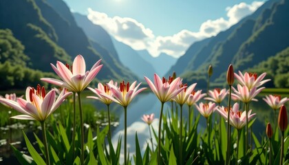  Blooming beauty in natures embrace