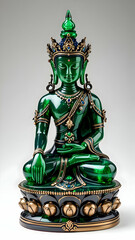 Beautiful glass Buddha statue