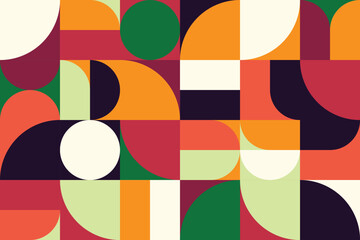 Obraz premium Seamless abstract background retro pattern illustration.