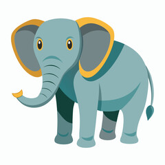 Fototapeta premium a elephant on white background