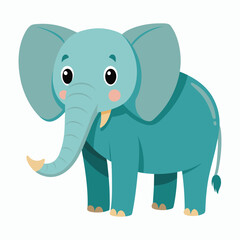a elephant on white background
