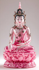 Beautiful glass Buddha statue