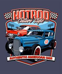 Hotrod Culture Style Graphic Design