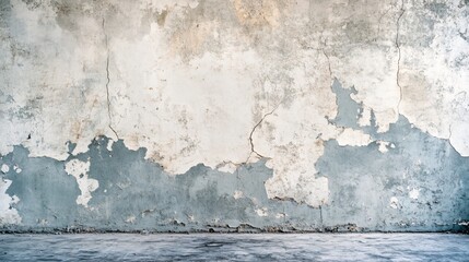 Obraz premium Grunge Wall Texture Cracked Damaged Peeling Concrete Background