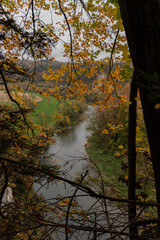 Herbstliches Foto von der Landschaft in Süddeutschland