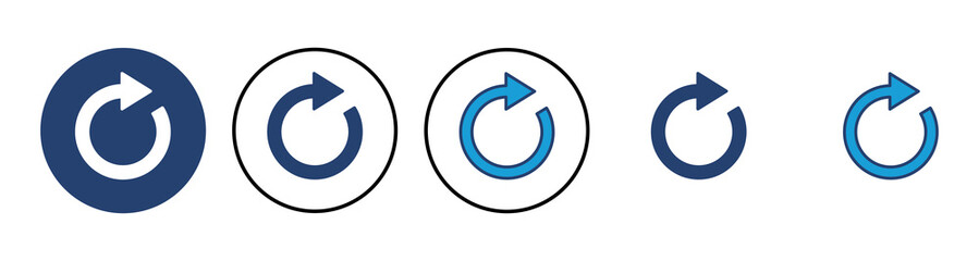 Refresh icon vector. Reload icon vector. Update icon.