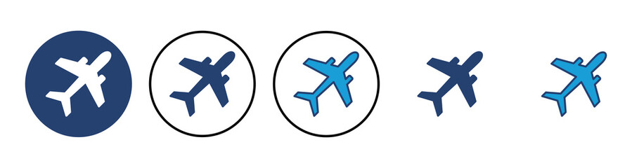 Obraz premium Plane icon vector. Airplane icon vector. Flight transport symbol. Travel illustration. Holiday symbol