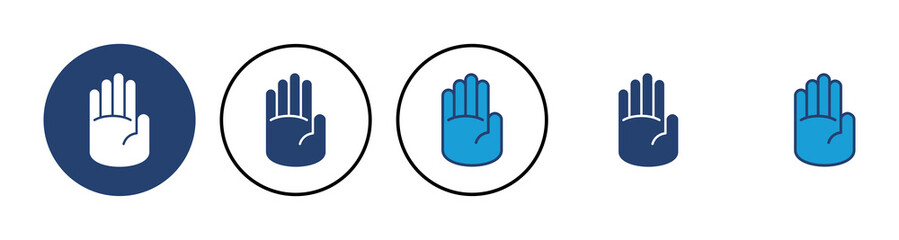 Fototapeta premium Hand icon vector. hand vector icon, palm