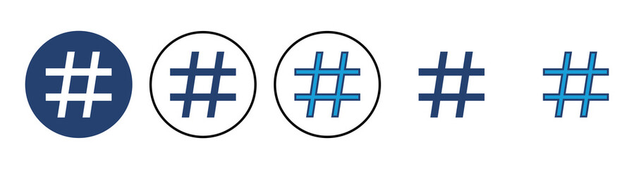 Obraz premium Hashtag icon vector. hashtag symbol