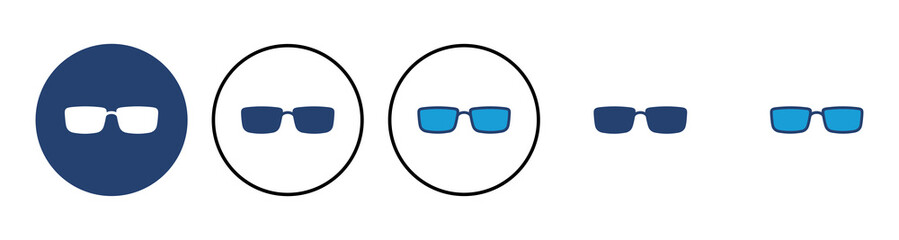 Glasses icon vector. Glasses vector icon