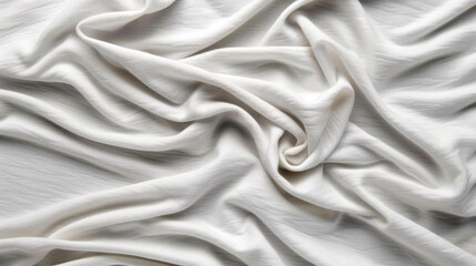 Obraz premium A stunning crumpled white fabric texture, perfect for adding depth and elegance to any design or backdrop.