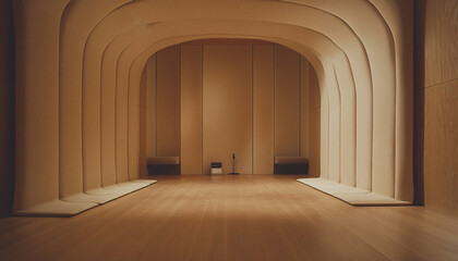 Fototapeta premium Minimalist and unique interior design in the house