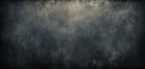 Fototapeta premium Black and deep gray grunge background with smoky haze, punctuated by subtle light highlights and rugged edges