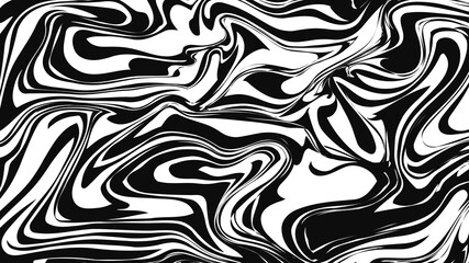 Dynamic Black and White Swirls