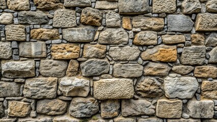 Ancient grey stone wall texture with rough, textured surface, cobblestone pattern, stone, wall, ancient, grey, texture