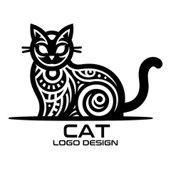 Cat Vector Logo Design