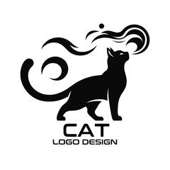 Cat Vector Logo Design