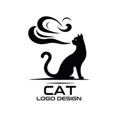 Cat Vector Logo Design