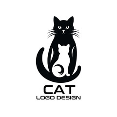 Cat Vector Logo Design
