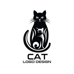 Cat Vector Logo Design