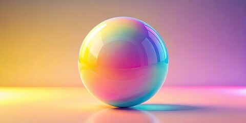 Pastel-colored sphere blending yellow, blue, and pink hues , pastel, sphere, yellow, blue, pink, blend, colorful, soft, gentle