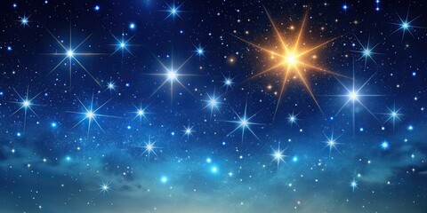 Night starry skies with twinkling stars background, starry, sky, night, stars, space, celestial, galaxy, universe