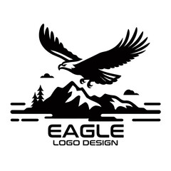 Obraz premium Eagle Vector Logo Design