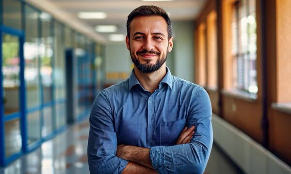 Photo of a school principal