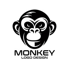 Obraz premium Monkey Vector Logo Design