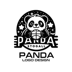 Panda Vector Logo Design