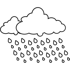 Rain Cloud Icon
