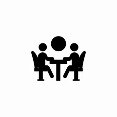 table talk icon sign vector