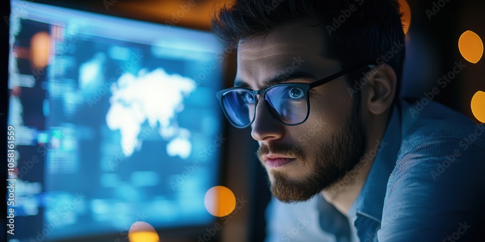 Poster digital project coordinator overseeing online initiatives and analyzing timelines and resources in a