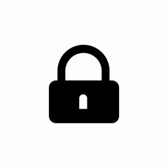 lock protection safety icon sign vector