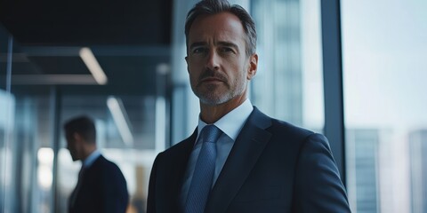 Expert Investment Banker Guiding Clients Through Financial Strategies and Market Analysis in a High-Performance Office Environment Focused on Profit Maximization