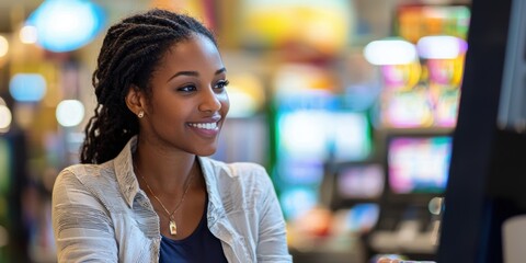 Lottery Administrator Analyzing Ticket Sales Data While Engaging in Community Outreach Initiatives in a Corporate Environment