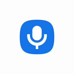 microphone voice message icon sign vector